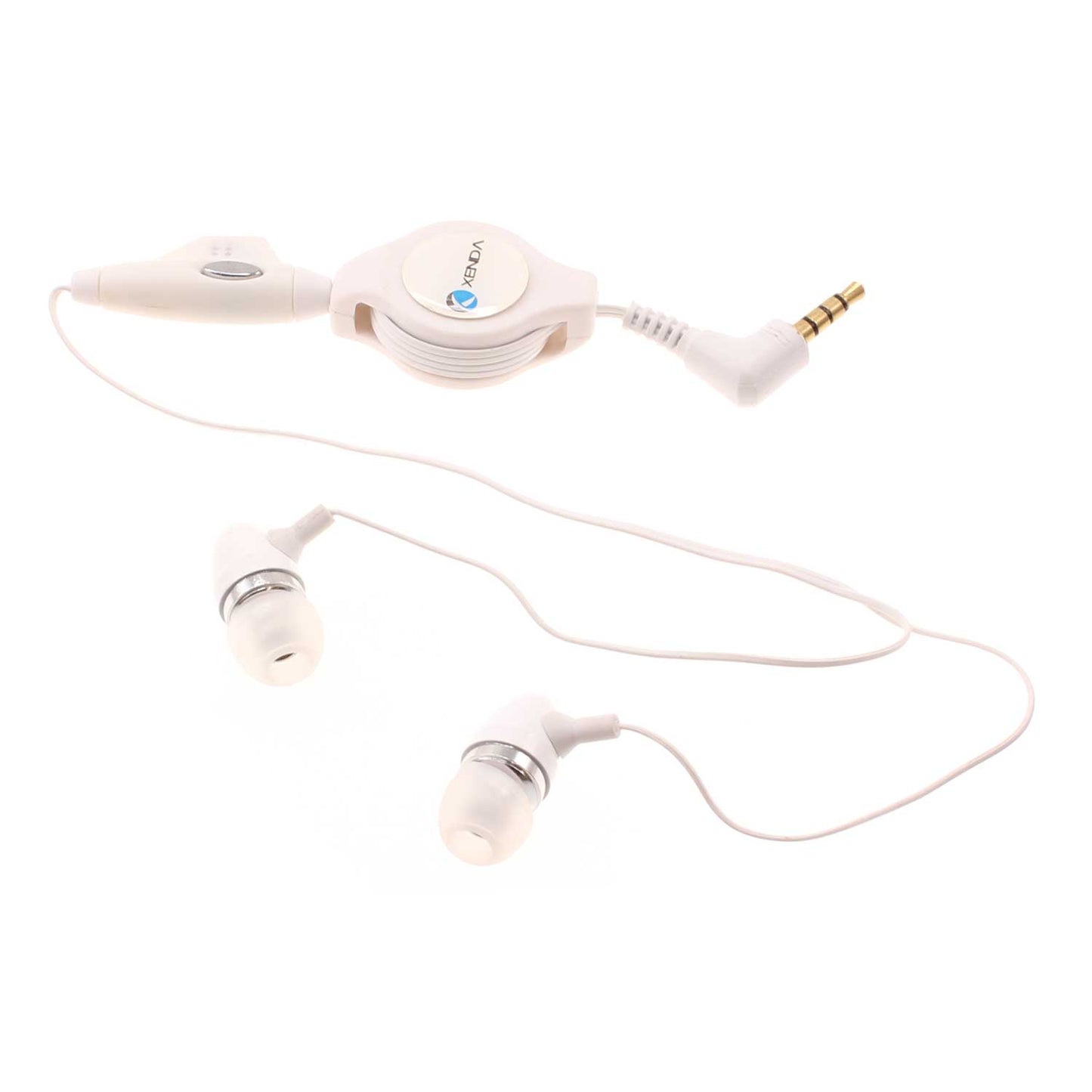 Retractable Earphones Wired Headphones Handsfree Mic Headset 3.5mm  - BFD57 365-1