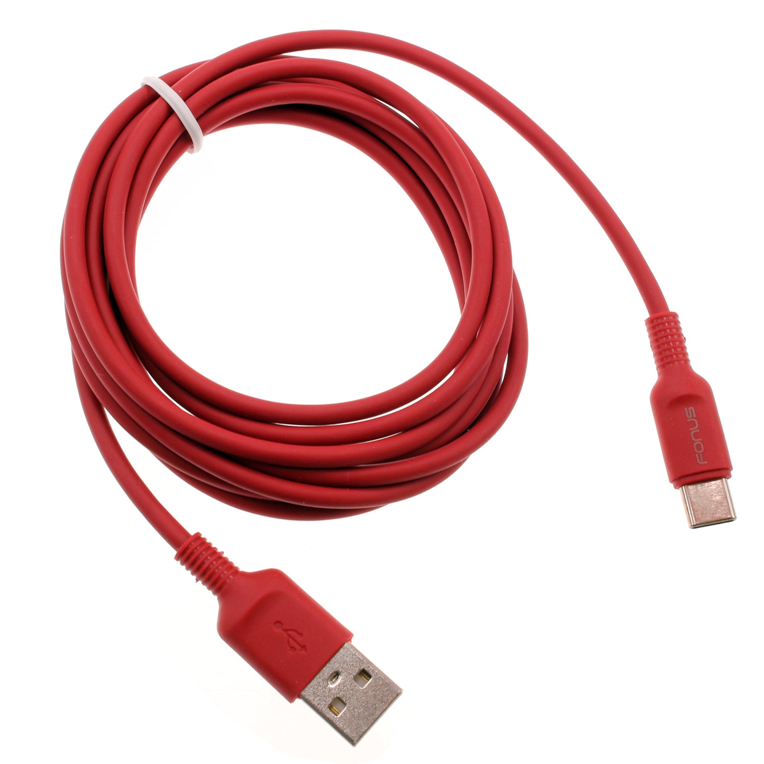 6ft USB-C Cable Red Charger Cord Power Wire Type-C  - BFC15 1423-1