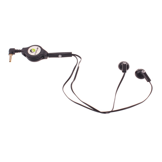 image of Retractable Earphones Headphones Hands-free Headset Handsfree Earbuds  - BFB63 405-1