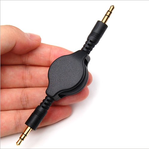 Aux Cable Retractable  3.5mm Adapter Car Stereo Aux-in Audio Cord  - BFM93 326-6