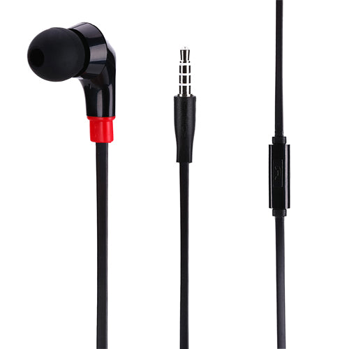 image of Mono Headset Earphone w Mic Wired Earbud 3.5mm Single Headphone Hands-free  - BFF47 440-1