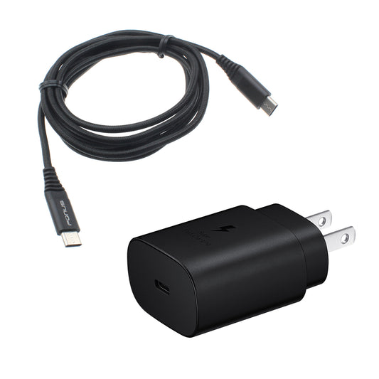 image of 25W Fast Home Charger PD Type-C 6ft USB-C Cable Quick Power Adapter  - BFJ72 1322-1