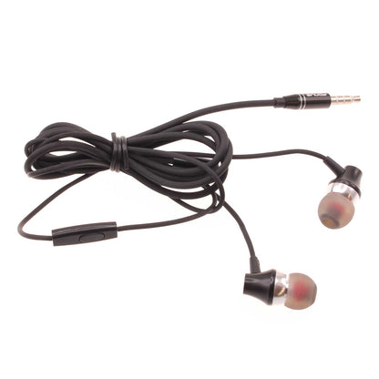 Wired Earphones Hi-Fi Sound Headphones Handsfree Mic Headset Metal Earbuds  - BFK46 1577-1