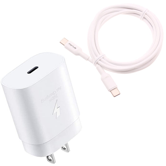 image of 25W Fast Home Charger PD Type-C 6ft USB-C Cable Quick Power Adapter  - BFA79 1519-1