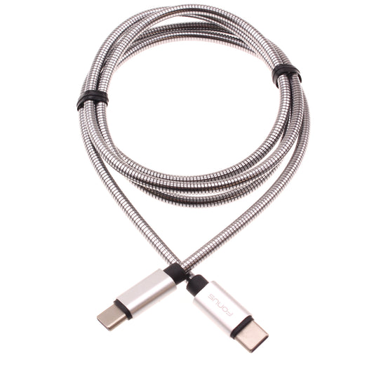 image of 3ft Metal PD Cable Type-C to USB-C Charger Cord Power Wire Sync  - BFE33 1475-1