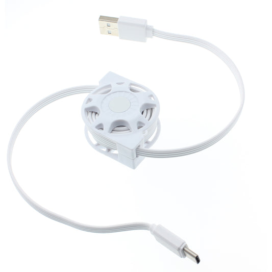 image of USB Cable Retractable Type-C Charger Power Cord  - BFK08 1085-1