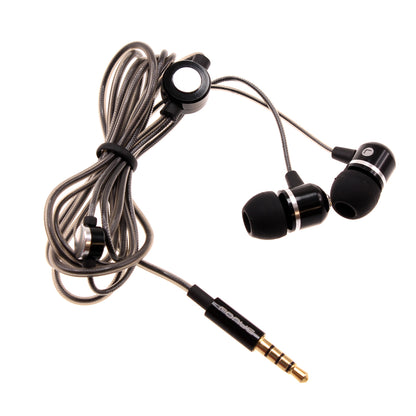 Wired Earphones Hi-Fi Sound Headphones Handsfree Mic Headset Metal Earbuds  - BFG70 433-1