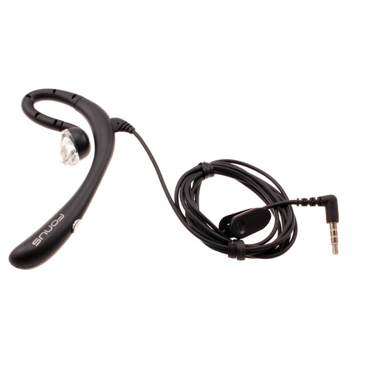 image of Wired Mono Headset Earphone w Mic Headphone 3.5mm Single Earbud Hands-free  - BFK57 394-1