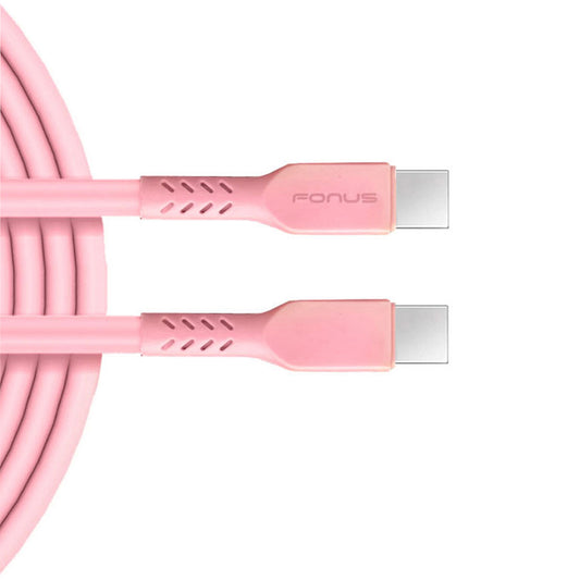 Pink 10ft Long Cable USB-C to Type-C PD Fast Charger Cord Power Wire  - BFA15 1585-1