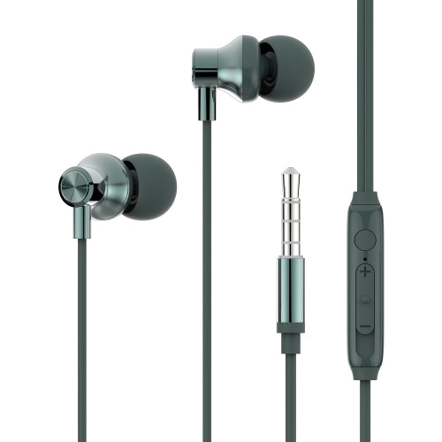 Wired Earphones Hi-Fi Sound Headphones Handsfree Mic Headset Metal Earbuds  - BFD75 1575-1