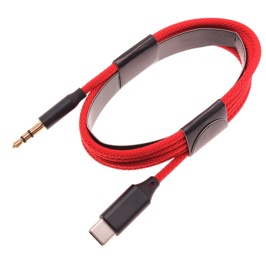 image of Aux Cable USB-C to 3.5mm Audio Cord Car Stereo Aux-in Adapter Speaker Jack Wire  - BFE42 1501-1