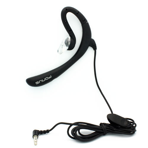 Wired Mono Headset Earphone w Mic Headphone 3.5mm Single Earbud Hands-free  - BFK57 394-5