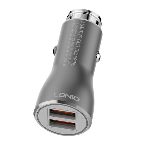 image of Car Charger 36W Fast 2-Port USB Type-C Cable Power Adapter  - BFD66 984-1