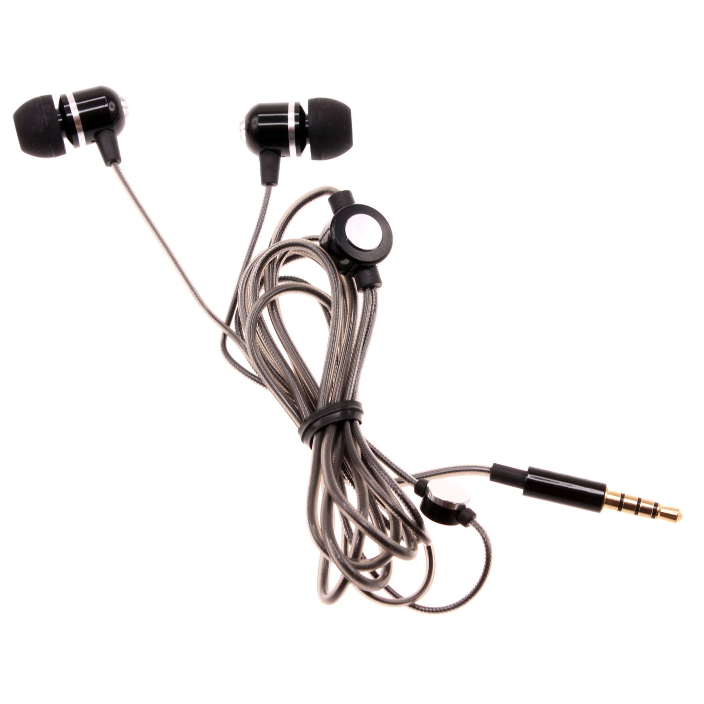 Wired Earphones Hi-Fi Sound Headphones Handsfree Mic Headset Metal Earbuds  - BFG70 433-1