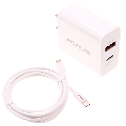 36W PD Home Charger Fast Type-C 6ft Long Cable USB-C Power Cord QC3.0 Adapter  - BFE41 1499-1