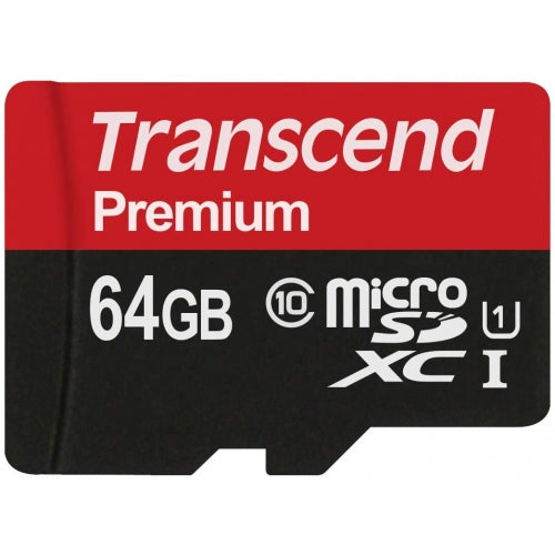 image of 64GB Memory Card Transcend High Speed MicroSD Class 10 MicroSDXC  - BFV24 1390-1