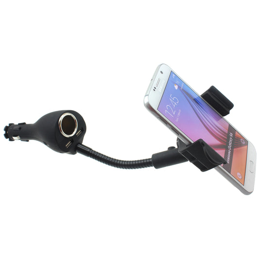 image of Car Mount Charger Holder DC Socket USB 2-Port Cradle  - BFB01 624-1