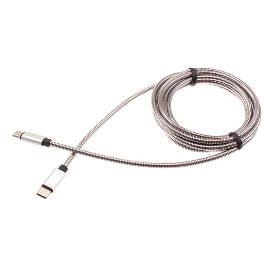 image of 6ft Metal PD Cable Type-C to USB-C Charger Cord Power Wire Sync  - BFD55 1426-1