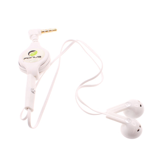 image of Retractable Earphones Headphones Hands-free Headset Handsfree Earbuds  - BFB56 406-1