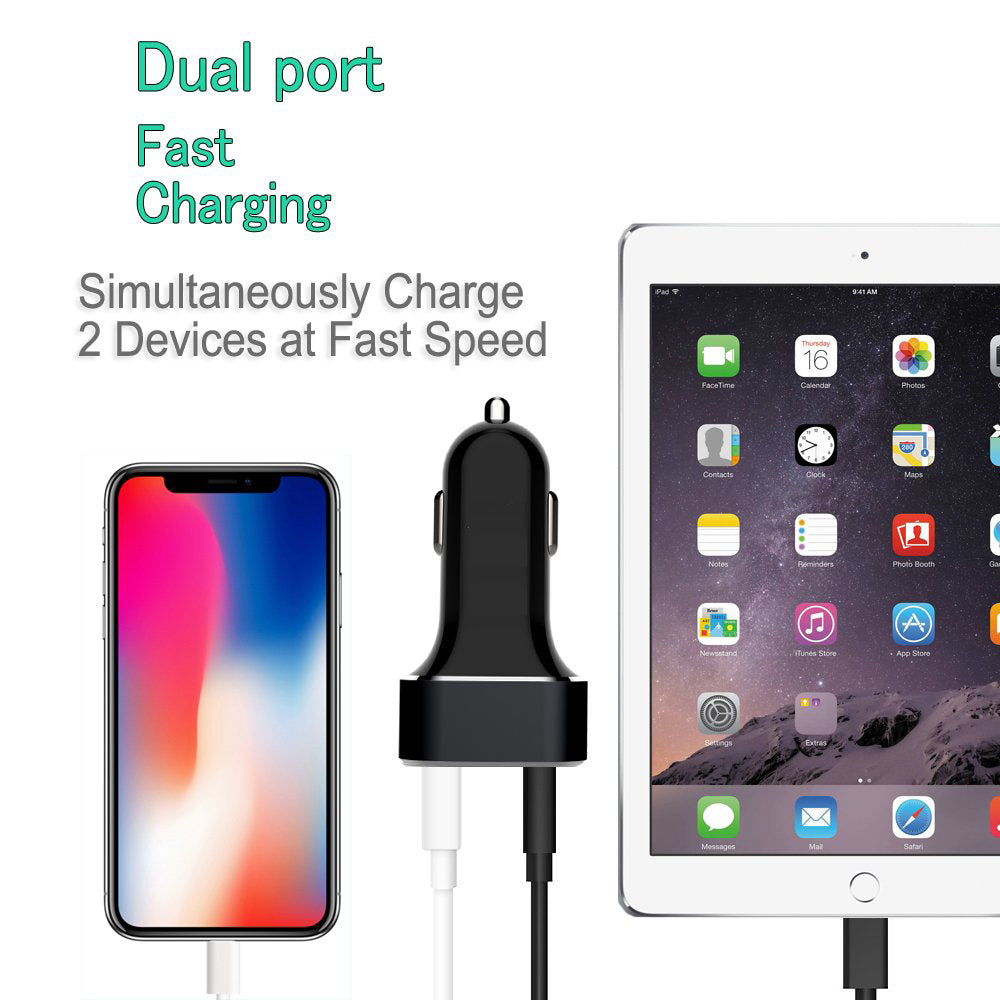 Quick Car Charger 36W 2-Port USB Type-C PD  Power Adapter  - BFS40 1158-3