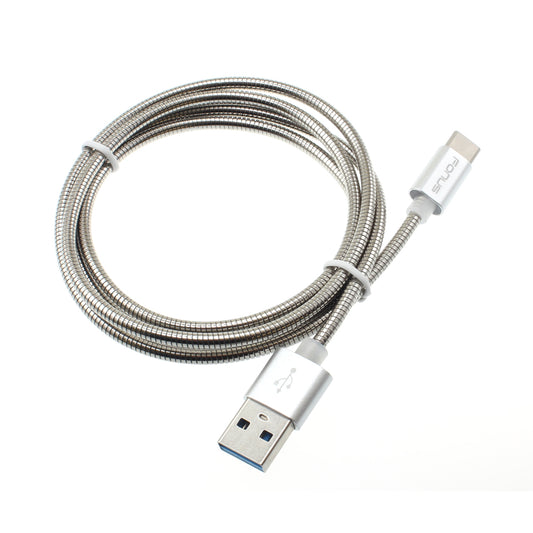 image of Metal USB Cable 3ft Type-C Charger Cord Power Wire  - BFE72 927-1