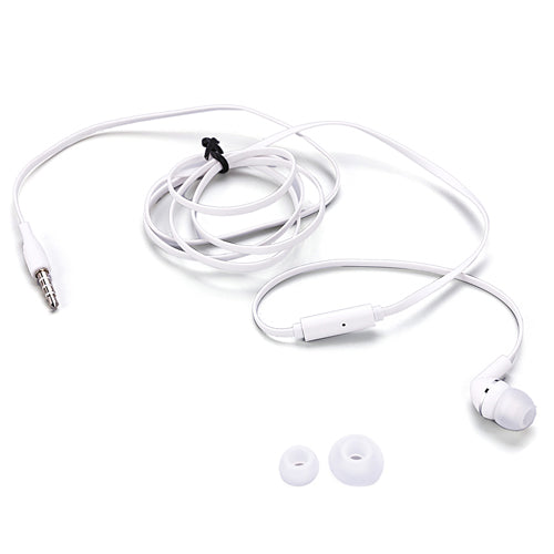 Mono Headset Earphone w Mic Wired Earbud 3.5mm Single Headphone Hands-free  - BFF70 441-6