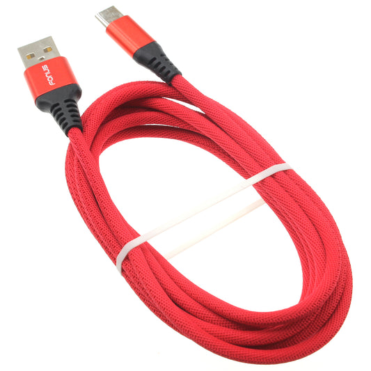 image of Red 10ft USB-C Cable Type-C Charger Cord Power Wire Long  - BFA80 1514-1