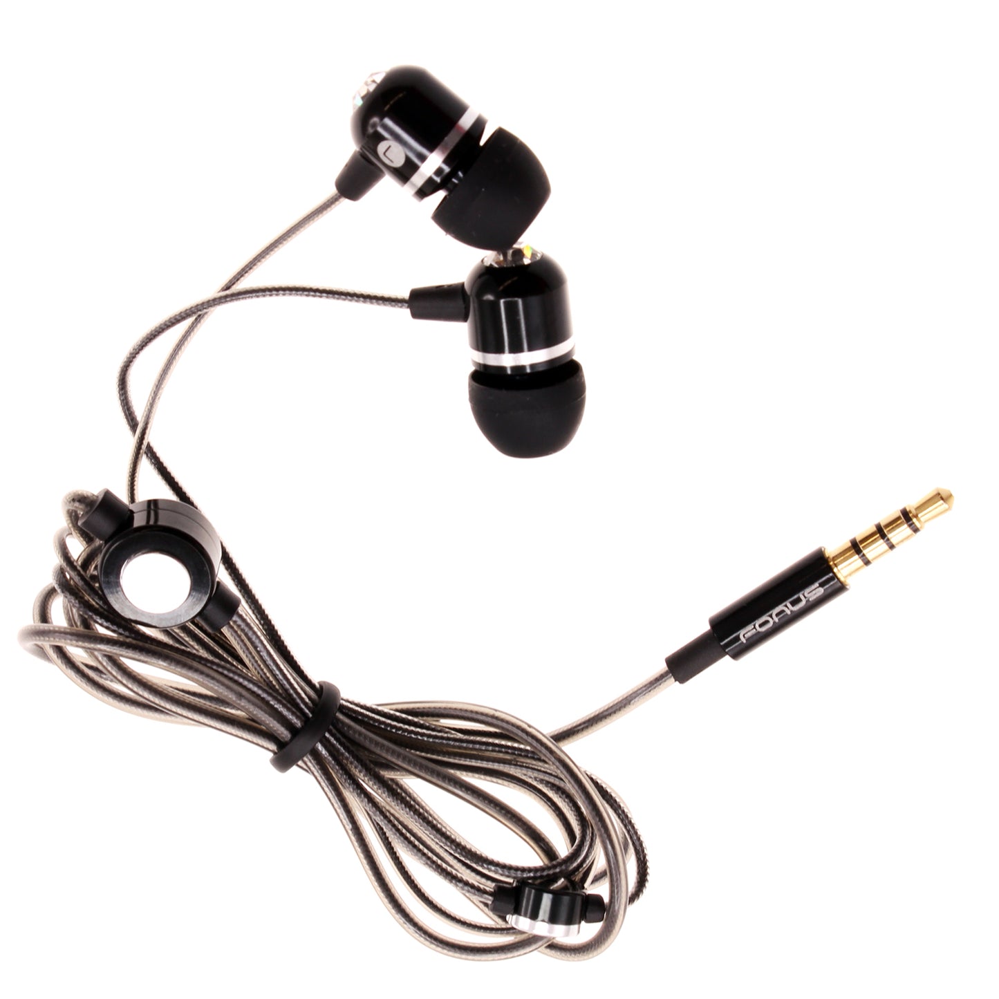 Wired Earphones Hi-Fi Sound Headphones Handsfree Mic Headset Metal Earbuds  - BFG70 433-1