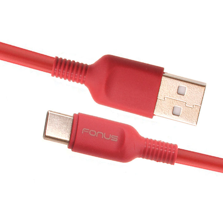 6ft USB-C Cable Red Charger Cord Power Wire Type-C  - BFC15 1423-1