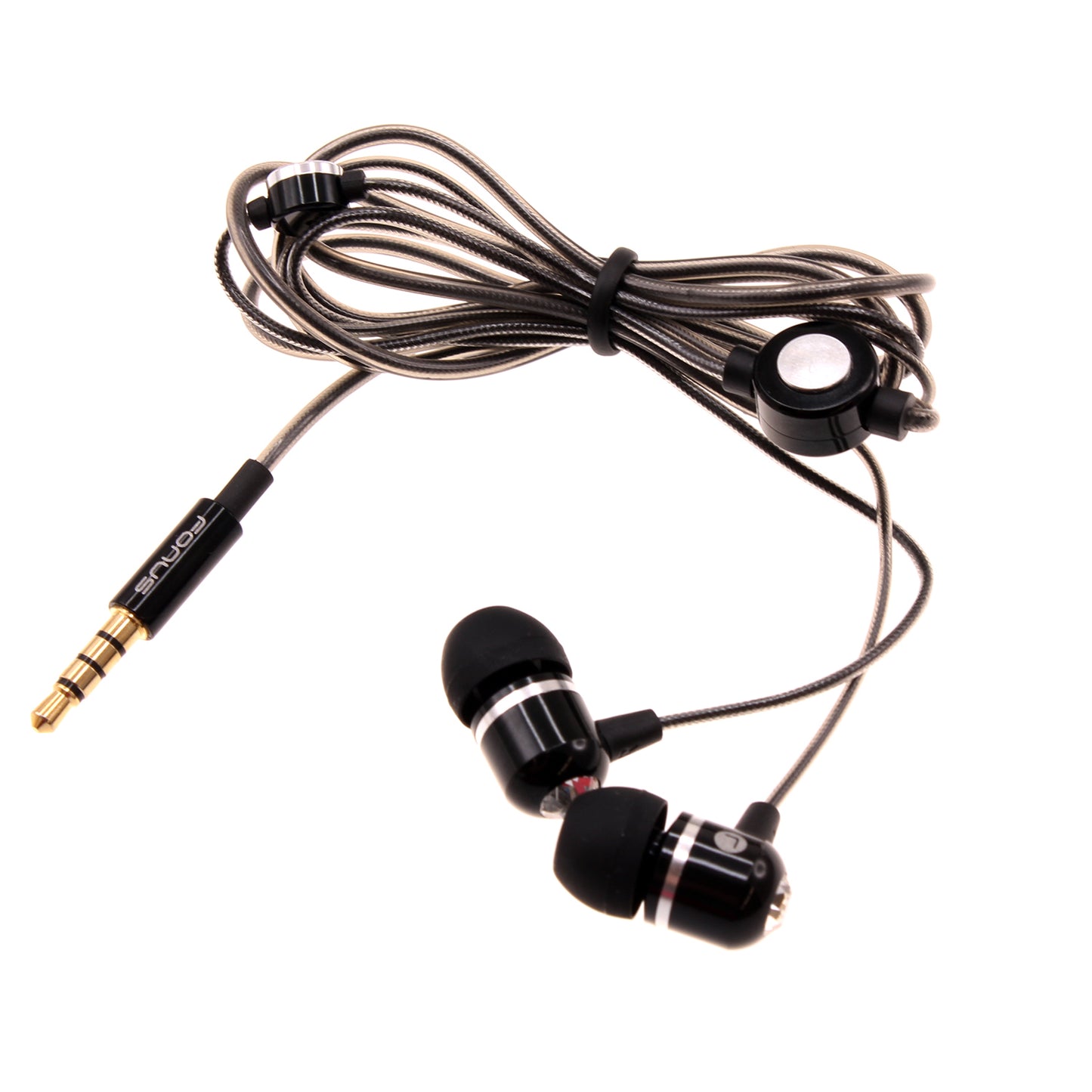 Wired Earphones Hi-Fi Sound Headphones Handsfree Mic Headset Metal Earbuds  - BFG70 433-1