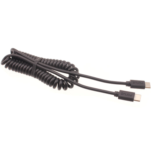 image of Coiled Cable USB-C to TYPE-C Fast Charger Cord Power  - BFD26 1421-1