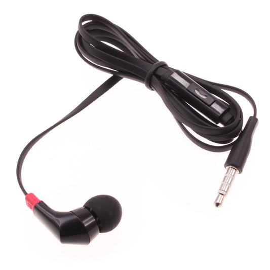 image of Mono Headset Earphone w Mic Wired Earbud 3.5mm Single Headphone Hands-free  - BFF47 440-1