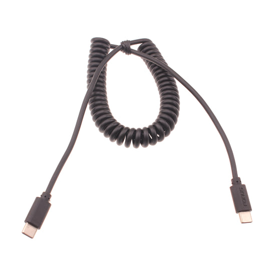 image of Coiled Cable USB-C to TYPE-C Fast Charger Cord Power  - BFD26 1421-1