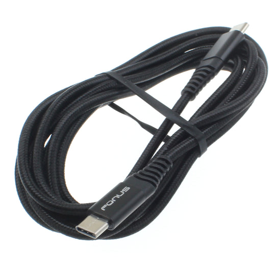 image of USB-C Cable 6ft Long Fast Charger Power Cord (Type-C to Type-C) Wire  - BFR20 1037-1