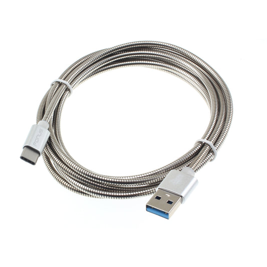 image of Metal USB Cable 6ft Type-C Charger Cord Power Wire  - BFF44 938-1