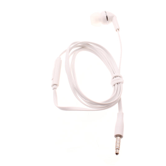 image of Mono Headset Earphone w Mic Wired Earbud 3.5mm Single Headphone Hands-free  - BFF70 441-1