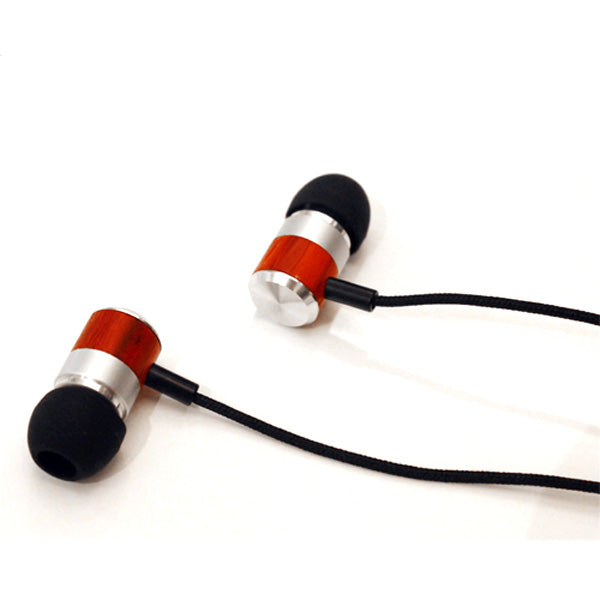 Headset Type-C Adapter Earphones Hands-free Microphone Wooden Earbuds  - BFS70 868-3