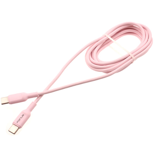 image of Pink 6ft Long Cable USB-C to Type-C PD Fast Charger Cord Power Wire  - BFB43 1419-1