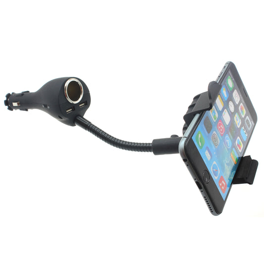 image of Car Mount Charger Holder DC Socket USB 2-Port Cradle  - BFB01 624-1