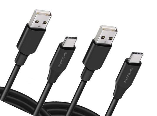 image of 3ft and 6ft Long USB-C Cables Fast Charge TYPE-C Cord Power Wire Data Sync High Speed  - BFY74 1801-1