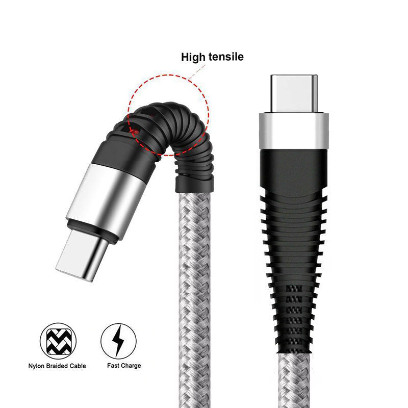 10ft PD Cable Type-C to USB-C Charger Cord Power Wire Sync  - BFJ31 1459-6