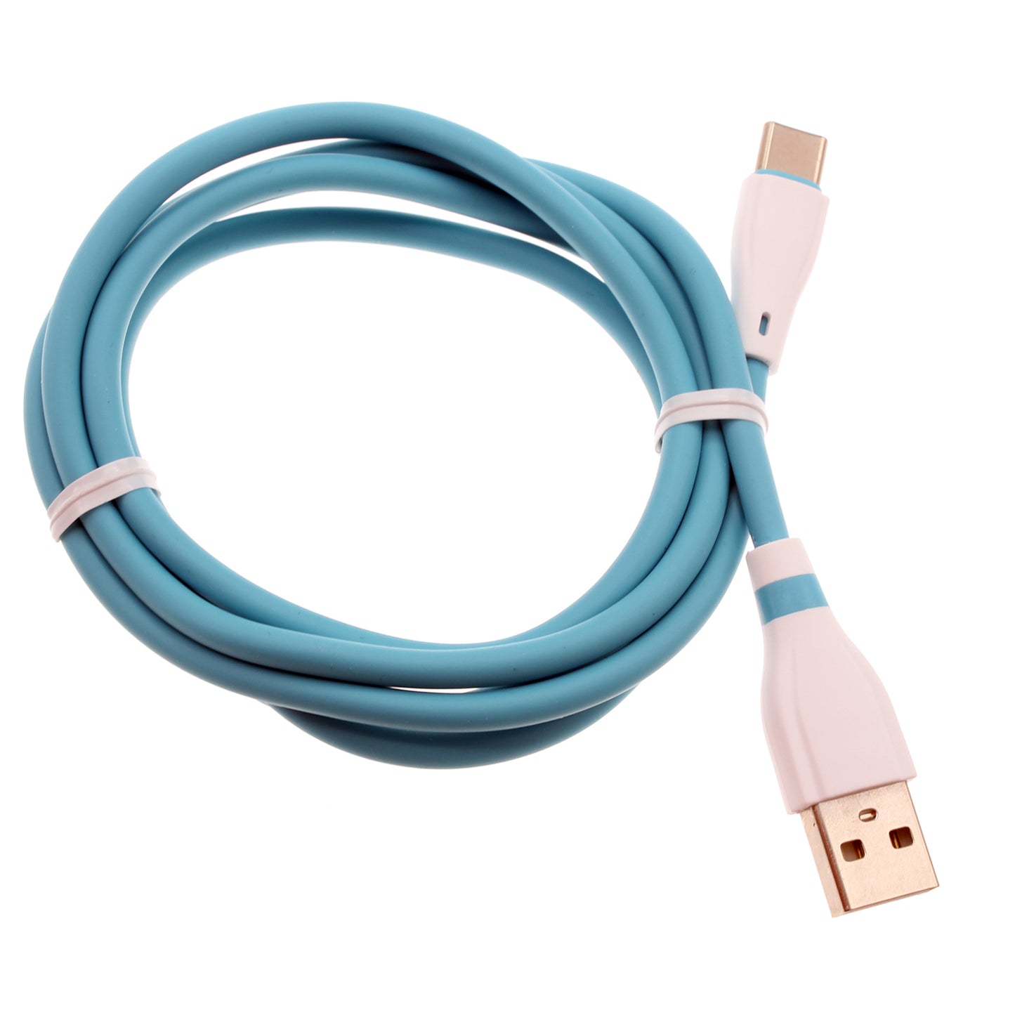 4ft USB-C Cable Blue Charger Cord Power Wire Type-C  - BFE13 1468-1