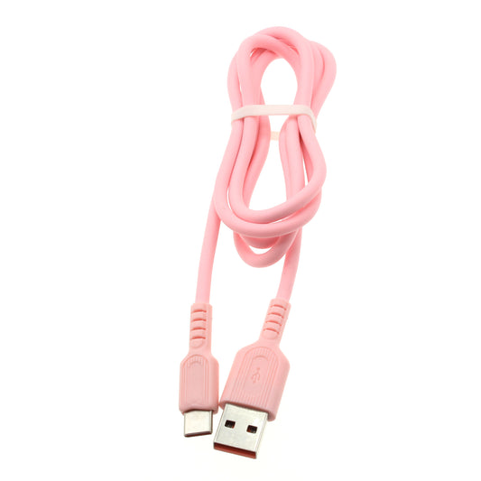 3ft USB-C Cable Pink Charger Cord Power Wire Type-C  - BFG62 1415-1