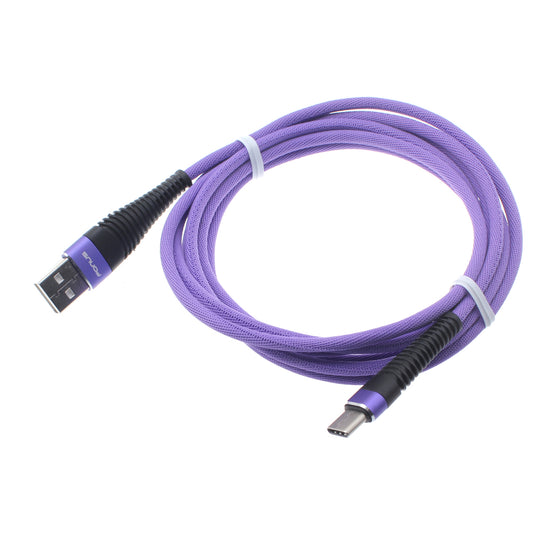 image of 10ft USB Cable Purple Type-C Charger Cord Power Wire  - BFR92 1176-1