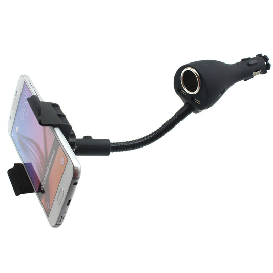 image of Car Mount Charger Holder DC Socket USB 2-Port Cradle  - BFB01 624-1