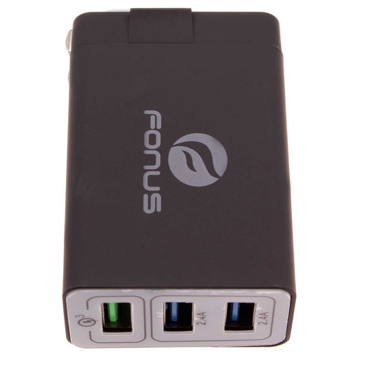 image of Home Charger 34W 6.8Amp 3-Port USB One Fast Port Travel  - BFA61 1068-1