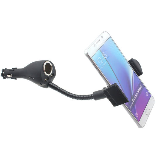 image of Car Mount Charger Holder DC Socket USB 2-Port Cradle  - BFB01 624-1