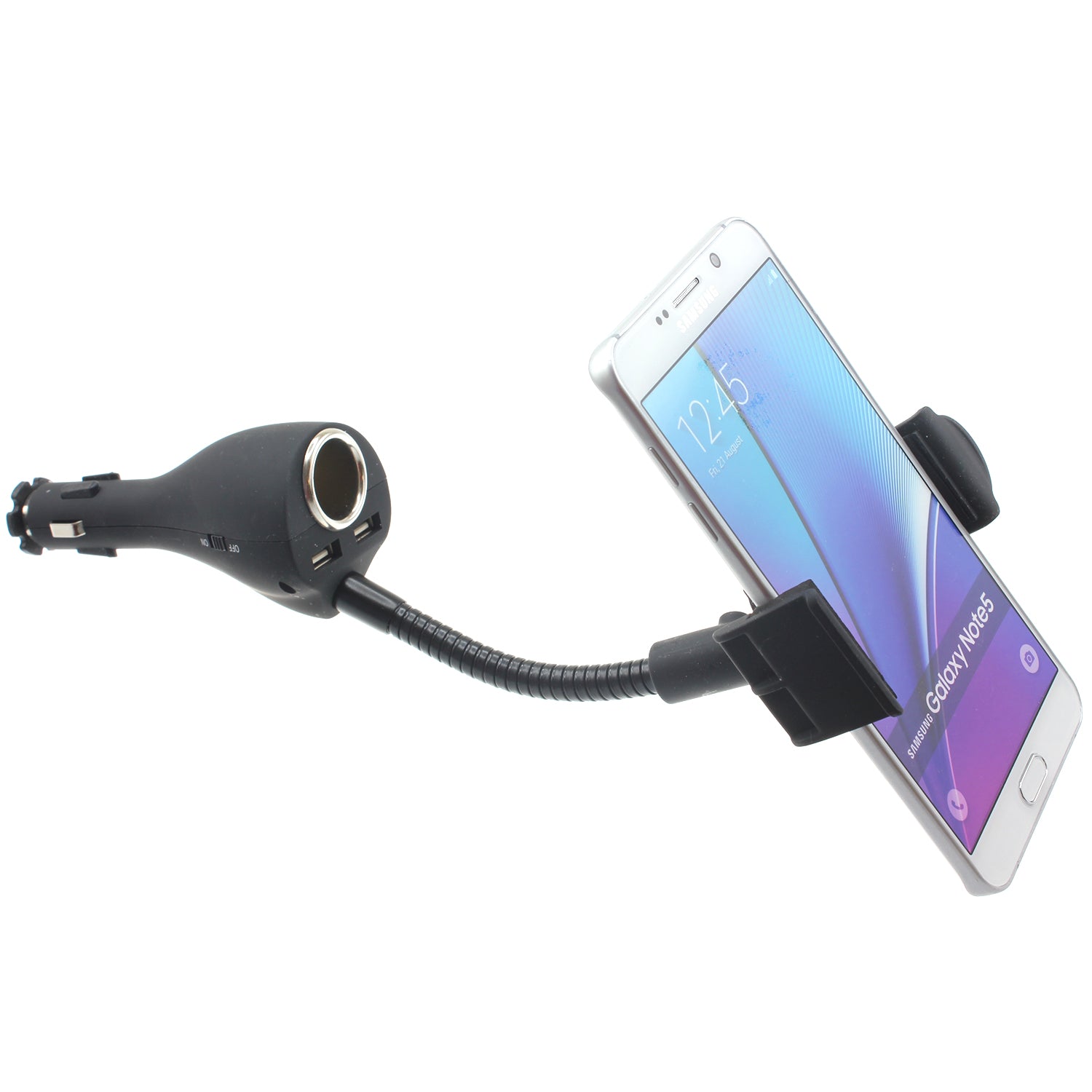 Car Mount Charger Holder DC Socket USB 2-Port Cradle  - BFB01 624-1