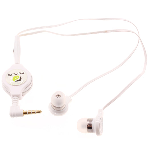 image of Retractable Earphones Headphones Hands-free Headset Handsfree Earbuds  - BFB72 407-1