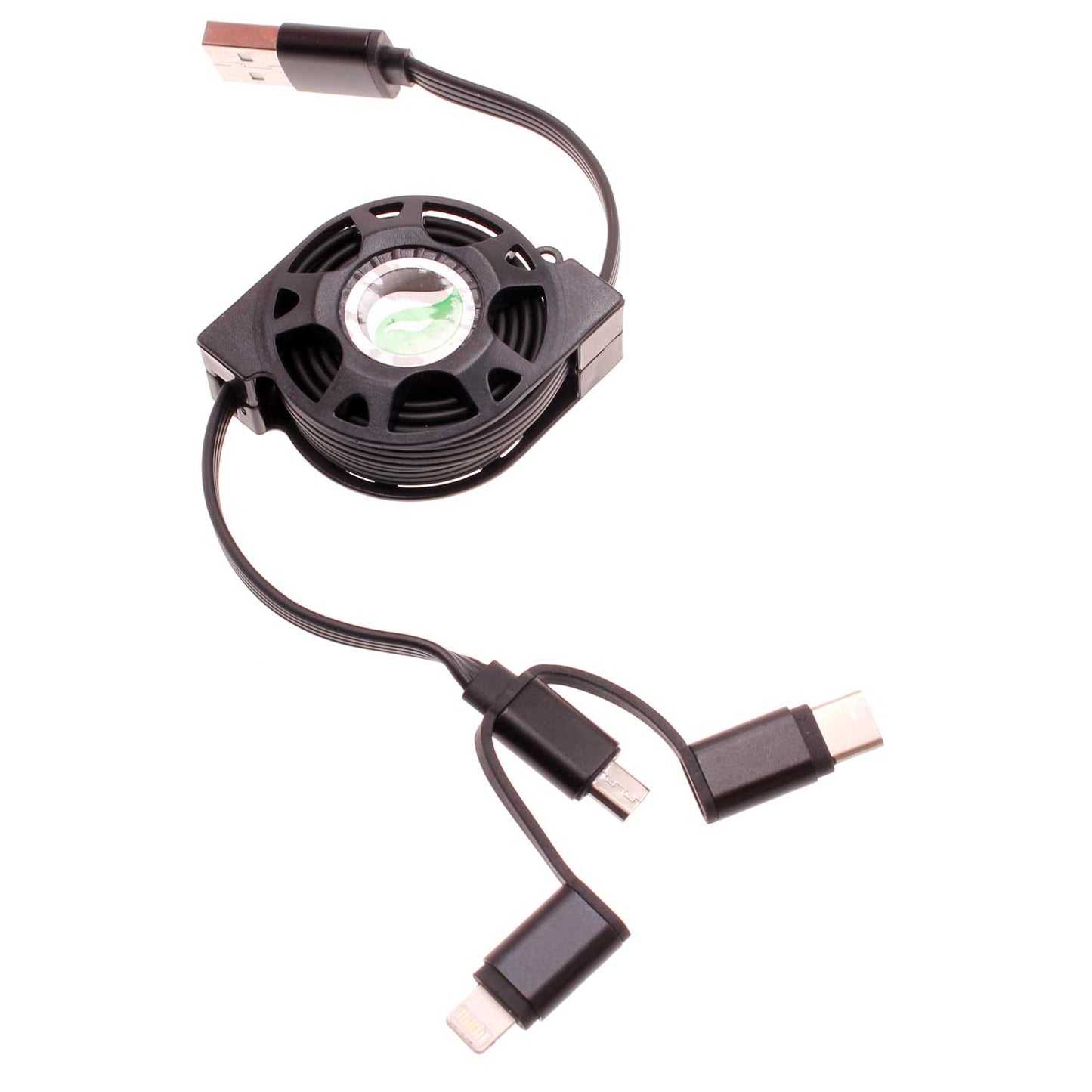 USB Cable Retractable Charger Power Cord 3-in-1  - BFR30 1103-1